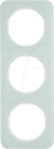 BERKER 10132109 - Rahmen 3fach R.1 Glas, polarwei&szlig;