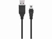 GOOBAY 46712 - Sync- & Ladekabel, USB-A > Mini-B, 1 m, schwarz