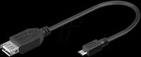AD USB OTG ABMB - OTG Kabel USB Micro B Stecker auf USB 2.0 A Buchse