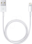 APPLE ME291ZM/A - Sync- & Ladekabel, USB-A -> Lightning, 0,5 m, wei&szlig;