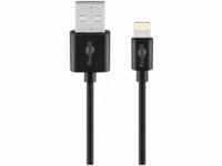 GOOBAY 63523 - Sync- & Ladekabel, USB-A > Lightning, 1,0 m, schwarz