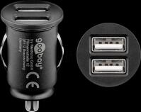 GOO 44177 - USB-Ladeger&auml;t, 5 V, 2100 mA, Kfz, 2 USB-Ports
