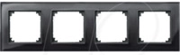 EL MP 489403 - M-PLAN, Echtglasrahmen, 4-fach, onyxschwarz