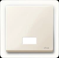 ME SM 432744 - System M, Wippe, IP44, mit Symbolfenster, wei&szlig; gl&auml;nzend