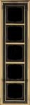BJ 1725-833 - Abdeckrahmen 5-fach Messing poliert Dekor anthrazit -dynasty&reg;