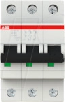 ABB S203M-C25 - Leitungsschutzschalter, Char. C, 25 A, 3 polig