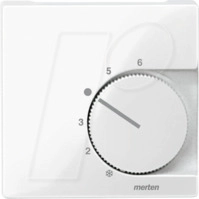 EL SM 534719 - System M, Zentralplatte, Temperaturregler, polarwei&szlig;, gl&auml;nzend