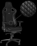 NBL-RL-BLA-001 - noblechairs EPIC Echtleder Gaming Stuhl - schwarz