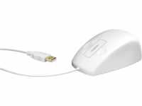 KEYSONIC 60193 - Maus (Mouse), Kabel, USB, IP68, Touchsensor, weiß