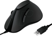 LOGILINK ID0158 - Maus (Mouse), Kabel, USB, ergonomisch, schwarz