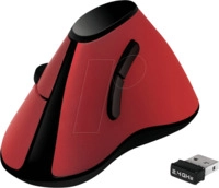 LOGILINK ID0159 - Maus (Mouse), Funk, vertikal, rot
