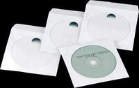 CD-SCHUTZ 50WS - CD/DVD Papierh&uuml;llen, 50er Pack, wei&szlig;