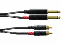 CFU-PC 0,9 - 2x Kabel, Klinkenstecker auf Cinchstecker, 0,9 m