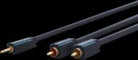 CLICK 70469 - Adapterkabel, 3,5 mm Klinken Stecker auf 2x Cinch, 5m