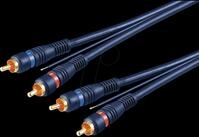 GOOBAY 50770 - RCA Audio-Video-Kabel, 3x Cinch-Stecker, 10 m