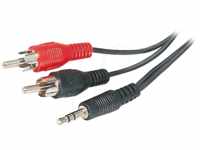 AVK 118-0050 - Audio Kabel, 3,5 mm Klinke auf 2x Cinch, 0,5 m