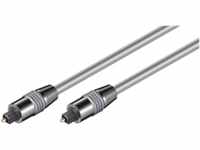 GOOBAY 50567 - Toslink Kabel 6 mm, Metallstecker, 1 m