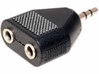 VALUE 11994440 - 3,5mm Klinke Adapter, 1x Stecker / 2x Buchse
