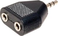 VALUE 11994440 - 3,5mm Klinke Adapter, 1x Stecker / 2x Buchse