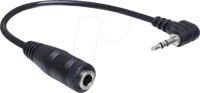 DELOCK 65397 - Audio Kabel, 2,5 mm Klinkenstecker auf 3,5 mm Kupplung, 0,14 m