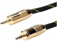 ROLINE 11094283 - Audio Kabel, 3,5 mm Sterei Klinkenst. auf Stecker 2,5 m