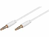 GOOBAY 69113 - Audio Kabel, 3,5 mm Stereo Klinkenstecker, 2 m, weiß