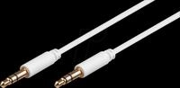 GOOBAY 69113 - Audio Kabel, 3,5 mm Stereo Klinkenstecker, 2 m, wei&szlig;