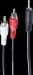 SHVP BS30832-2.5 - Adapterkabel, 3,5 mm Klinke auf 2x Cinch, 2,5 m