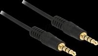DELOCK 83438 - Audio Kabel, 3,5 mm 4-pin Klinkenstecker, IPhone, 5 m