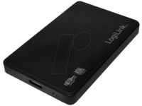 LOGILINK UA0256 - externes 2.5'' SATA HDD Gehäuse, USB 3.0, schwarz, Status LED