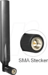DELOCK 88451 - Antenne, 4G, SMA-Stecker, Kippgelenk, schwarz