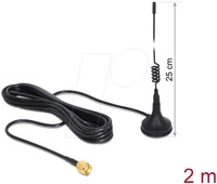 DELOCK 88879 - Antenne GSM, UMTS, SMA Stecker, omnidirektional
