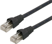 TG 100007969 - Patchkabel RJ45 Cat.6A S/FTP 0,5 m schwarz