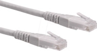ROLINE 21150930 - Patchkabel Cat.6, UTP, grau, 0,5 m