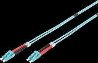 DIGI DK2533023 - LWL Patchkabel, Duplex, LC zu LC MM OM3, t&uuml;rkis, 2 m