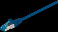 PATCH-C6AQ 1 BL - Cat.6a High Quality-Patchkabel,blau,1 m