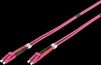 DIGITUS 2533104 - LWL Patchkabel, OM4, LC / LC, Duplex, violett, 10 m