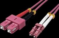 VALUE 21998760 - LWL Patchkabel, LC Duplex / SC Duplex, OM4, 50/125 &micro;m, violett,