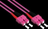 GC LW-801SC4 - Patchkabel LWL Duplex OM4 50/125&micro; SC/SC, 1 m, violett