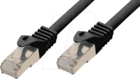 PATCH-C7 2 SW - 2 m Patchkabel - Cat.7-Rohkabel, schwarz