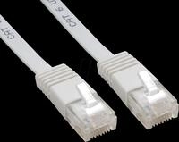 PATCH-C6SB 1WS - 1 m Cat.6, Flach-Patchkabel, wei&szlig;