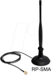DELOCK 88413 - Antenne, WLAN, mit Gelenk, 4 dBi, 1 m
