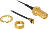DELOCK 88408 - WLAN Kabel, RP-SMA Buchse, I-PEX Stecker