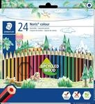 STAEDTLER 185C24 - Buntstift, 3 mm, Sechskantform, 24 Farben