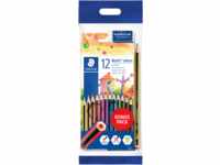 STAEDTLER 61SET6 - Buntstift, 12 Farben, Radiergummi und Bleistift