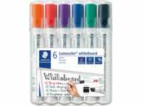 STAEDTLER 351BP6 - Whiteboard Marker, 2 - 5 mm, 6 Farben