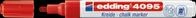 EDDING 4095RT - Kreidemarker, 2 mm - 3 mm, rot