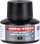 EDDING BTK25001 - Nachf&uuml;lltinte, Whiteboardmarker, BTK 25, schwarz