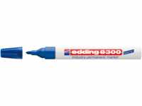 EDDING 8300BL - Industrie Permanent Marker, blau