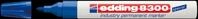EDDING 8300BL - Industrie Permanent Marker, blau